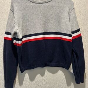 Sweater Brandy Melville - Gray, Red, and Blue